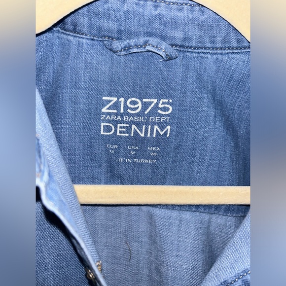 💙🦋Denim Dress Z1975 ZARA Basic🦋💙 - Picture 4 of 4